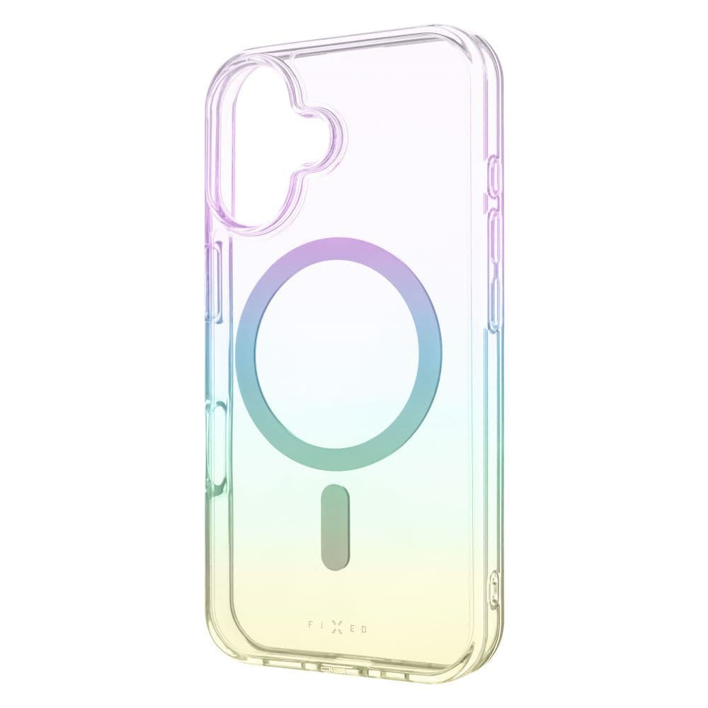 Zadní kryt FIXED MagRainbow s podporou MagSafe pro Apple iPhone 16, duhový - náhled 1