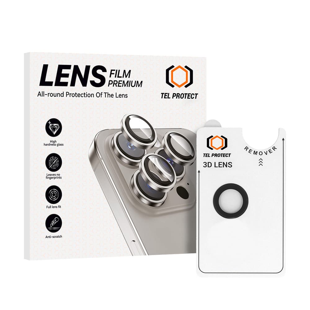 Tvrzené sklo Tel Protect 3D Lens na čočky fotoaparátu pro iPhone Air black - náhled 1