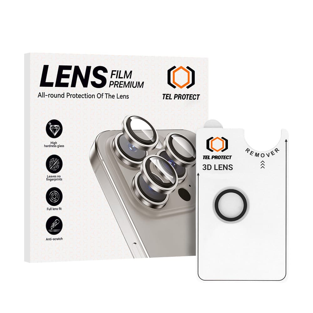 Tvrzené sklo Tel Protect 3D Lens na čočky fotoaparátu pro iPhone Air transparent - náhled 1