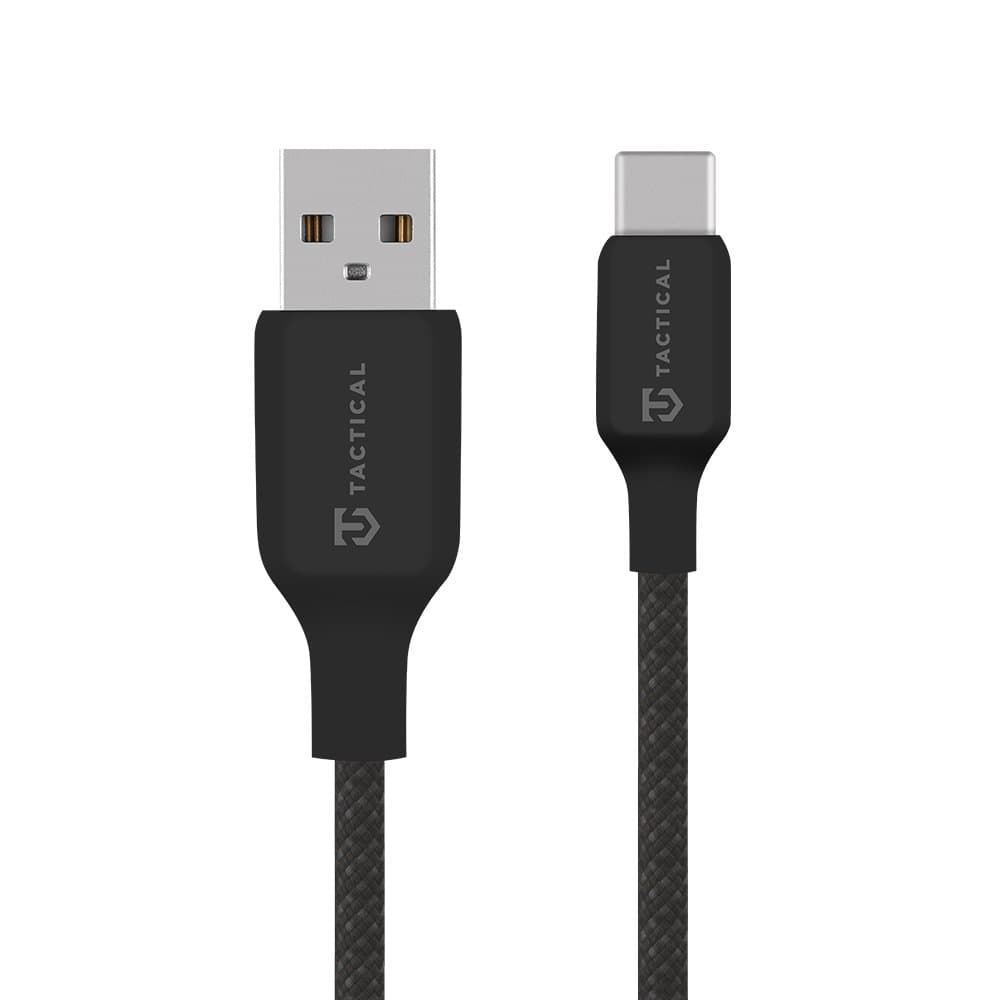 Datový kabel Tactical Stitch Thread USB-A - USB-C 0.3m Black - náhled 1