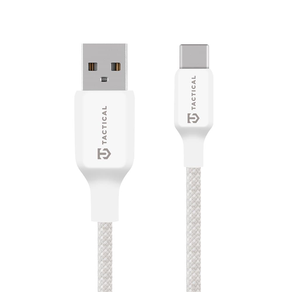 Datový kabel Tactical Stitch Thread USB-A - USB-C 2m White - náhled 1