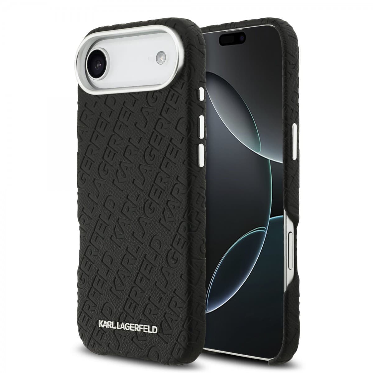 Zadní kryt Karl Lagerfeld Grained PU Repeated Logo MagSafe pro iPhone Air Black - náhled 1