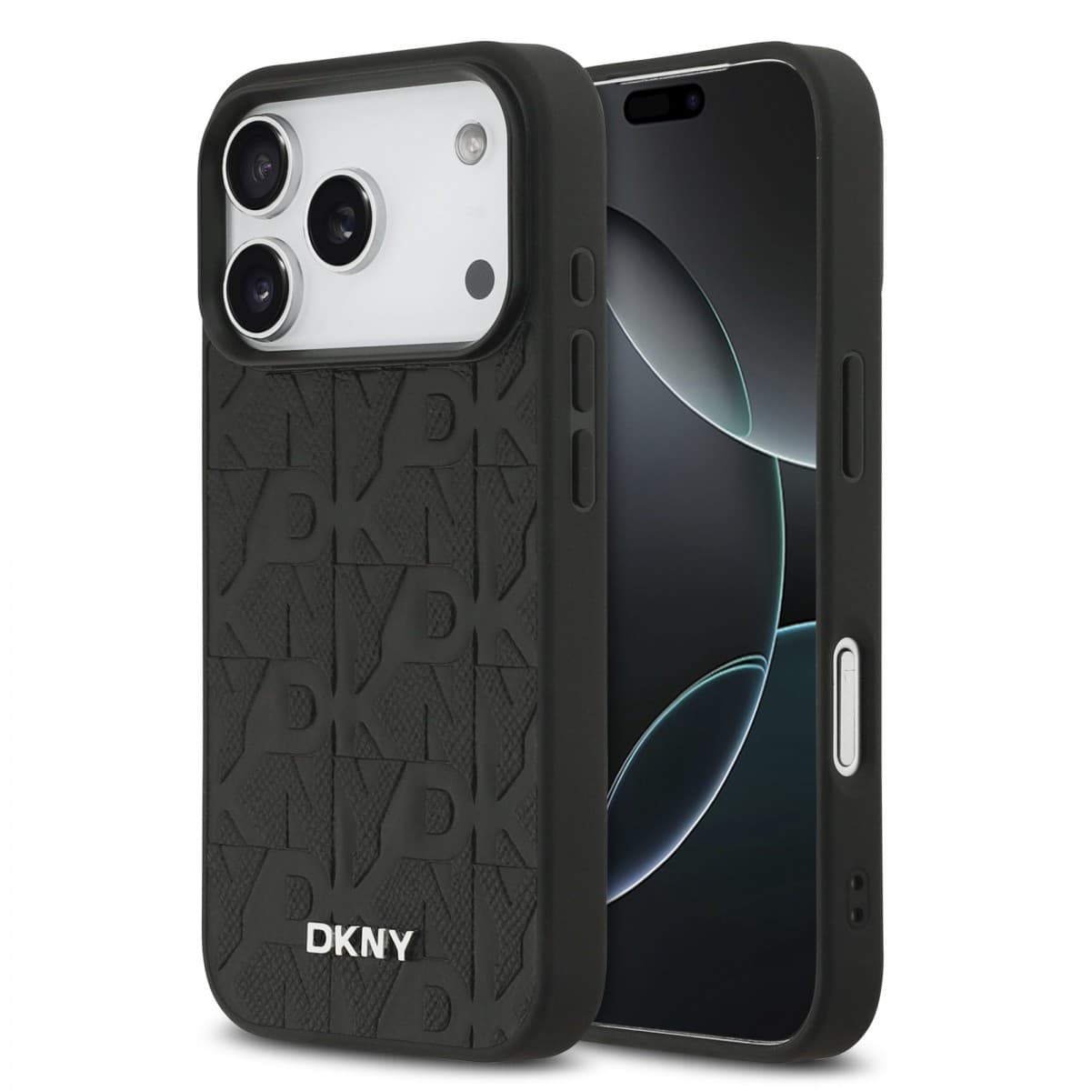 Zadní kryt DKNY PU Leather Grid Pattern Magsafe pro iPhone 17 Pro Black - náhled 1