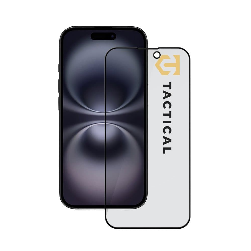 Tvrzené sklo Tactical Glass Shield Privacy Stealth 5D pro Apple iPhone 15-16 Black - náhled 1