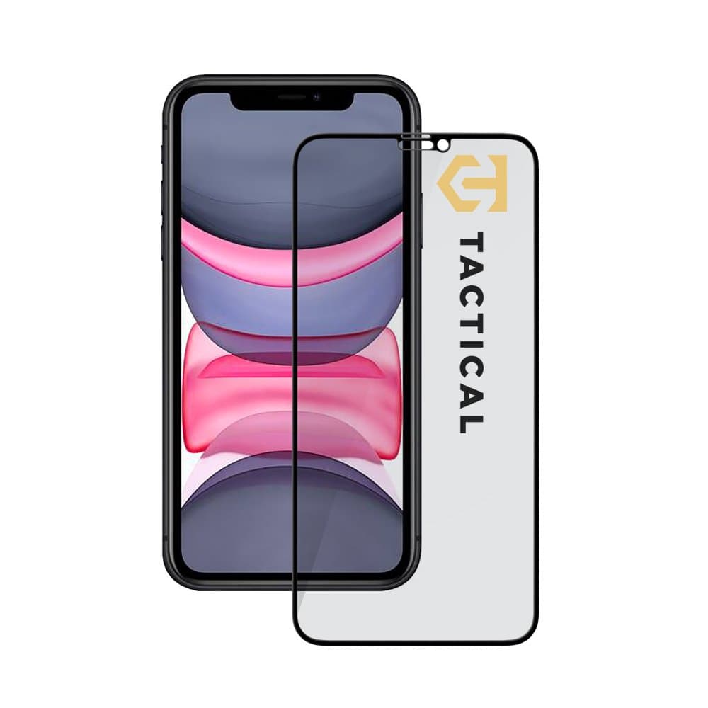 Tvrzené sklo Tactical Glass Shield Privacy Stealth 5D pro Apple iPhone 11-XR Black - náhled 1