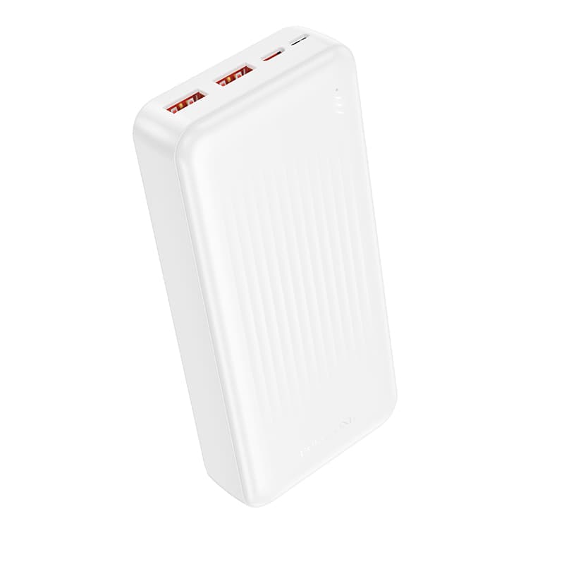 Powerbank Borofone 20000mAh BJ80A Clever 2xUSB-A + USB-C QC 3.0 22,5W + PD 20W bílá - náhled 1