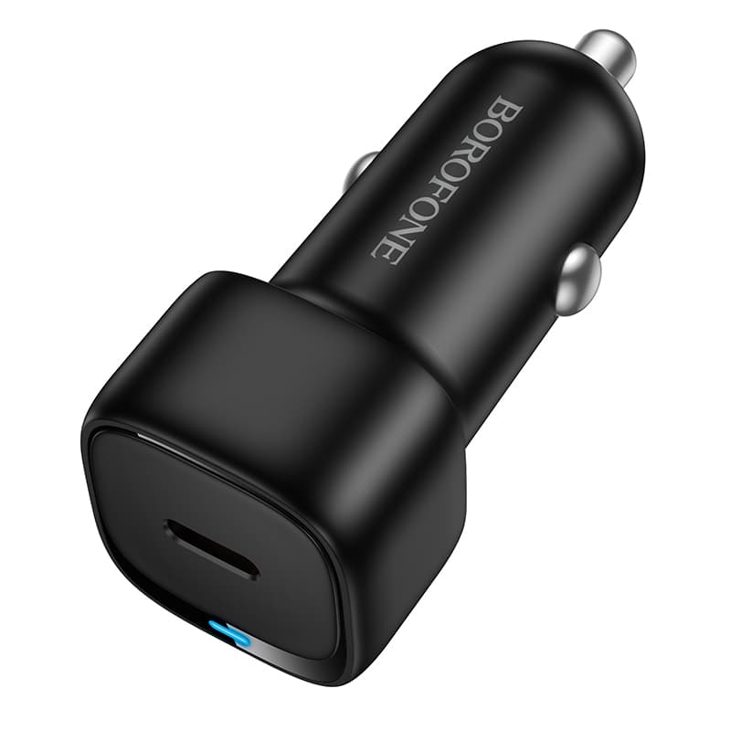 Adaptér do auta Borofone BZ34A Cloud s funkcí rychlonabíjení USB-C PD 20W černý - náhled 1