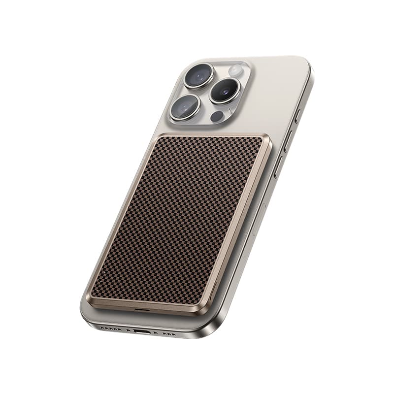 Powerbank Magnetic Benks 5000mAh MP15 ArmorGo Tint Gold - USB-C - s bezdrátovým nabíjením - náhled 1