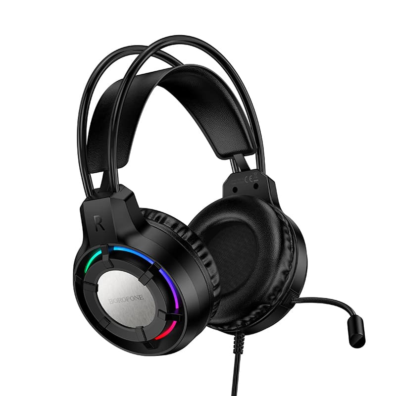 Sluchátka Borofone BO112 Wave gaming s mikrofonem černá - náhled 1