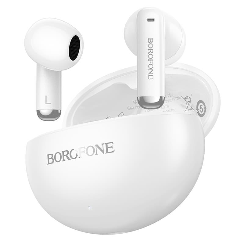 Bezdrátová sluchátka Borofone TWS Bluetooth FQ12 Nice white - náhled 1