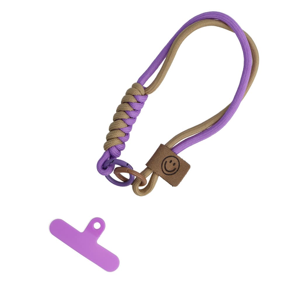 Šňůrka na mobil FZ-14 purple-beige