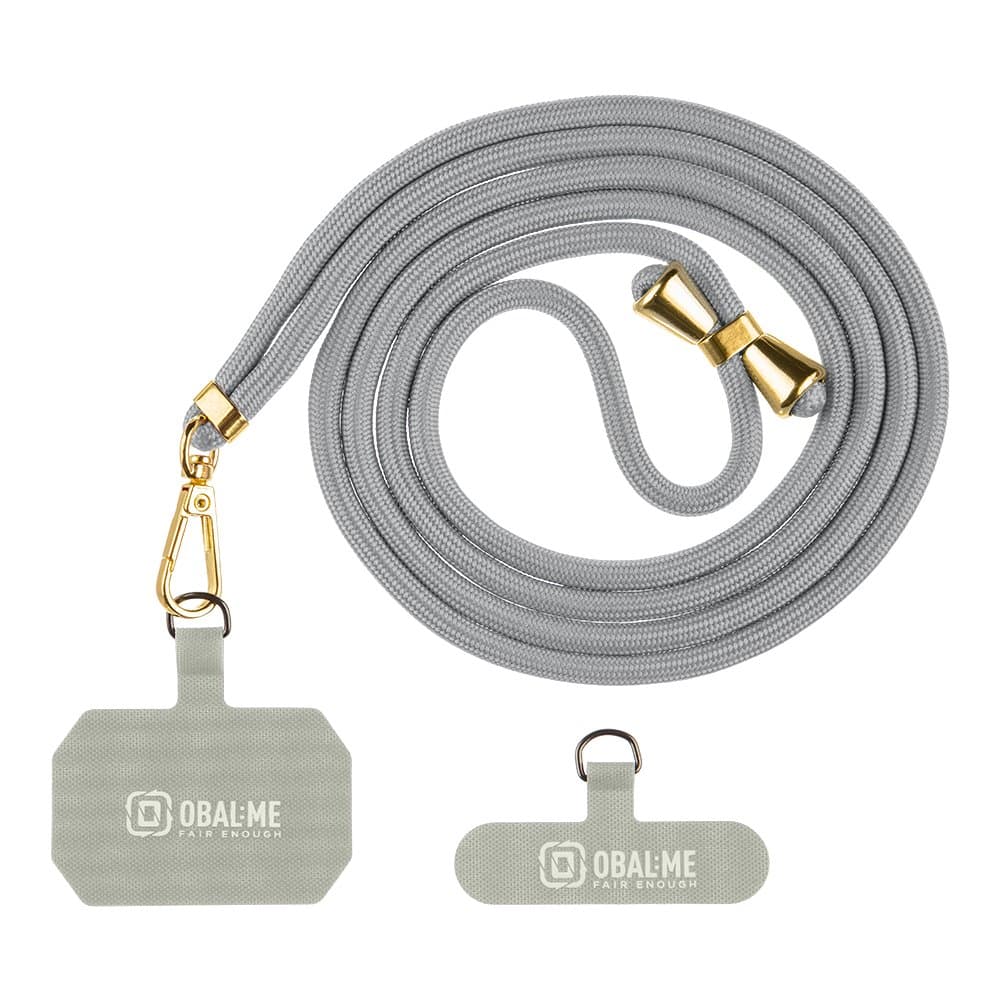 Popruh OBAL:ME NeckTag Allure na Telefon Light grey - náhled 1