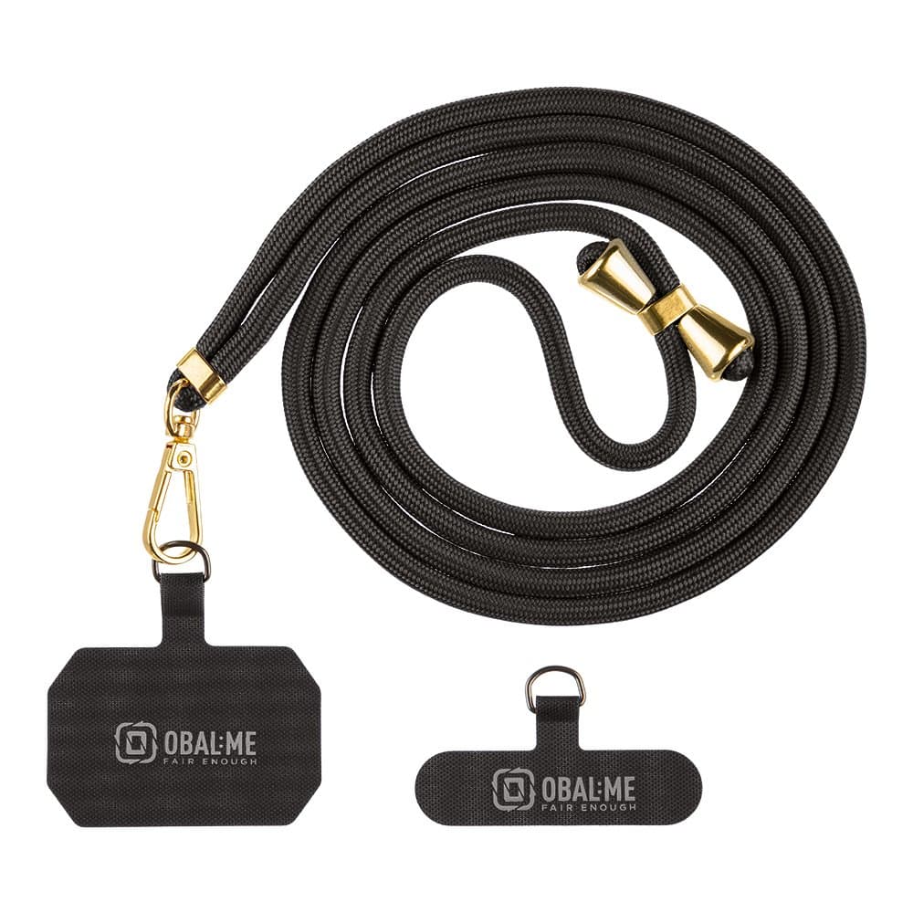 Popruh OBAL:ME NeckTag Allure na Telefon Black - náhled 1