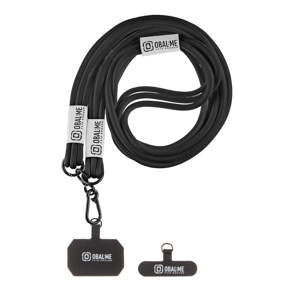 Popruh OBAL:ME NeckTag Trio na Telefon Black - náhled 1