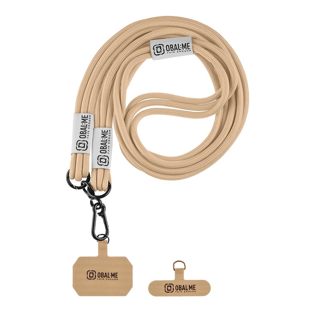 Popruh OBAL:ME NeckTag Trio na Telefon Khaki - náhled 1