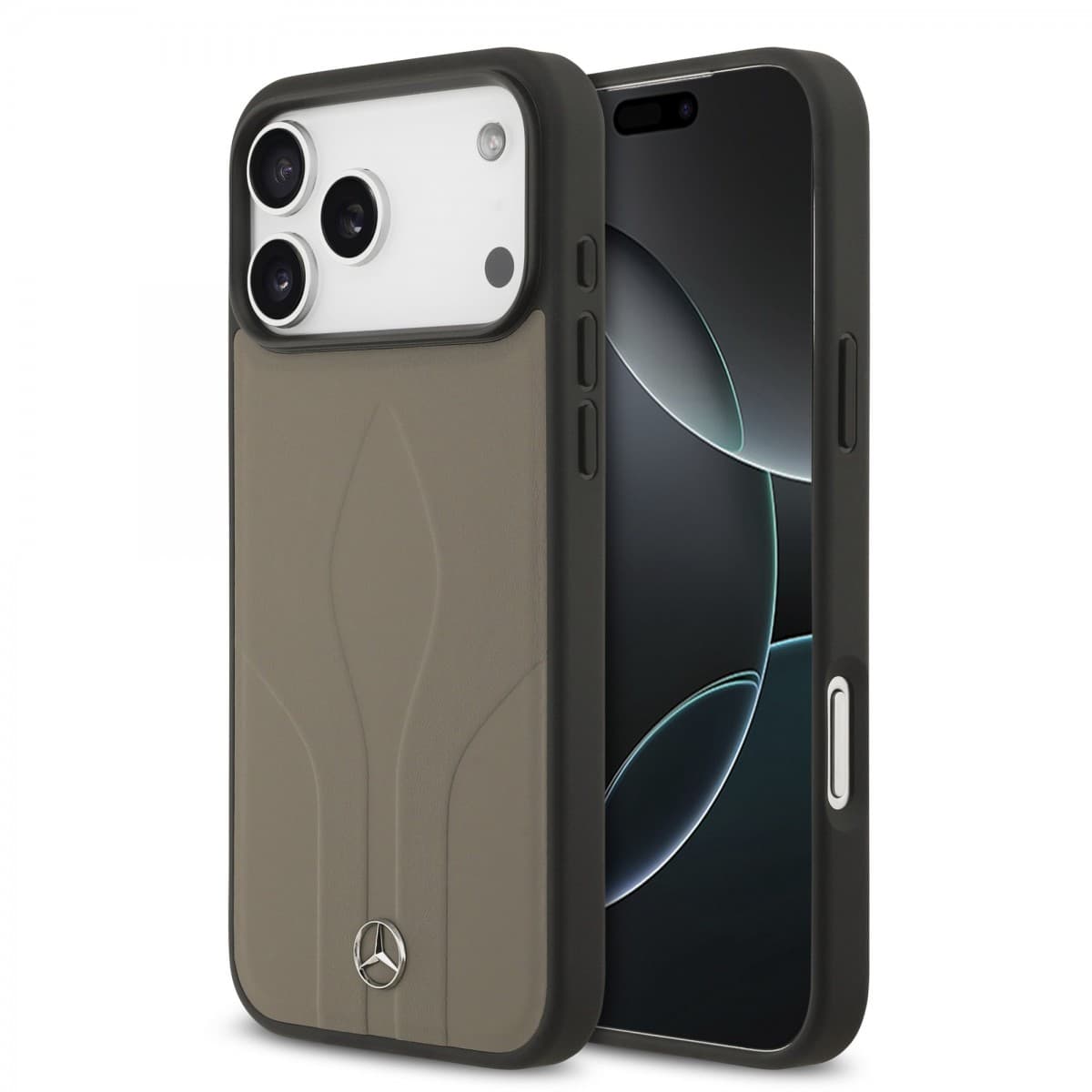 Zadní kryt Mercedes Leather The Move MagSafe pro iPhone 17 Pro Max Taupe - náhled 1