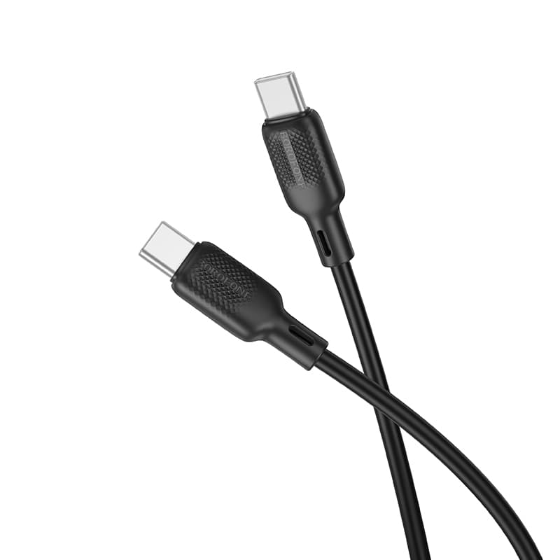 Datový kabel Borofone BX113 Lenny USB-C - USB-C PD 60W 3A 3m černý - náhled 1