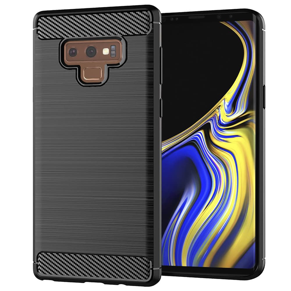 Techsuit Karbon Silikon Samsung Galaxy Note 9 Černý - náhled 1
