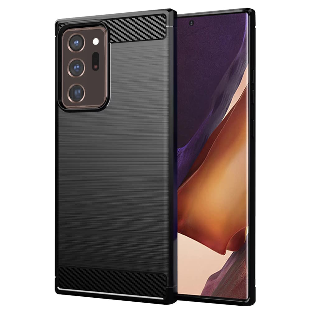 Techsuit Karbon Silikon Samsung Galaxy Note 20 Ultra Černý - náhled 1