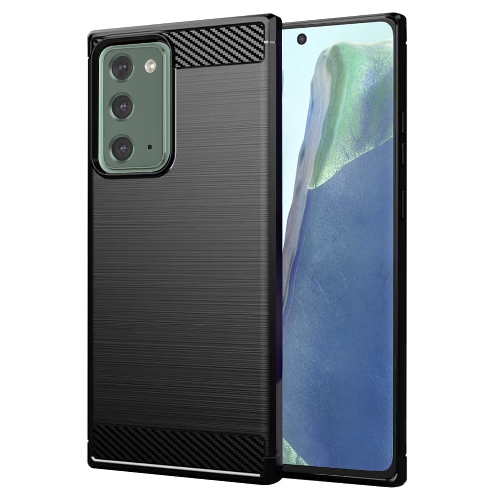 Techsuit Karbon Silikon Samsung Galaxy Note 20 Note 20 5G Černý - náhled 1