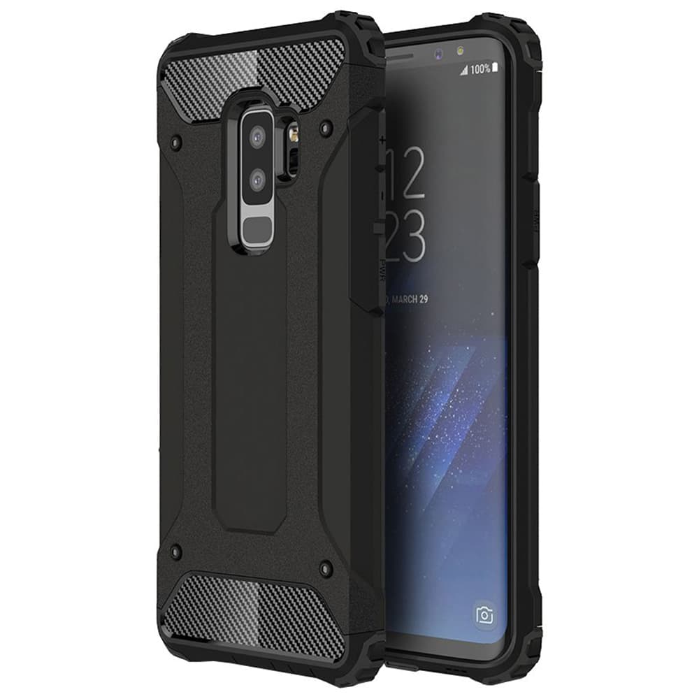 Techsuit Hybridní pouzdro Samsung Galaxy S9 Plus Černá - náhled 1