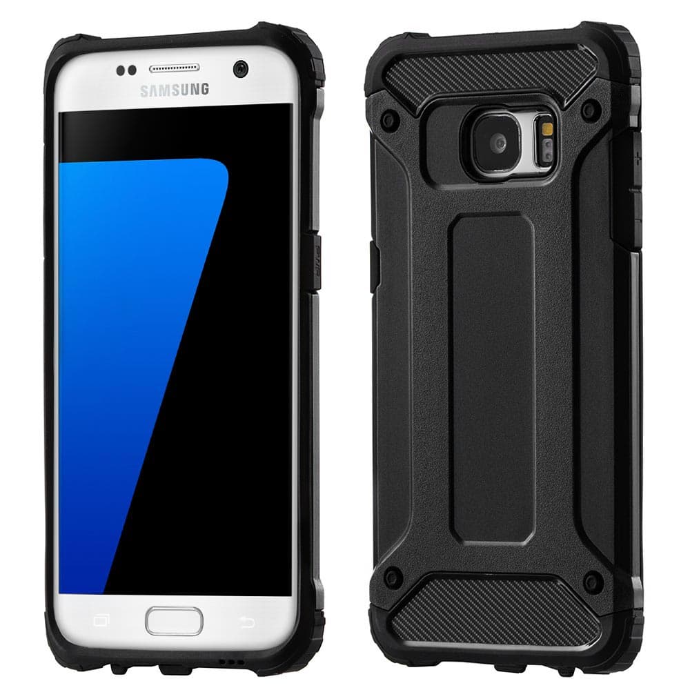 Techsuit Hybridní pouzdro Samsung Galaxy S7 Edge Černá - náhled 1