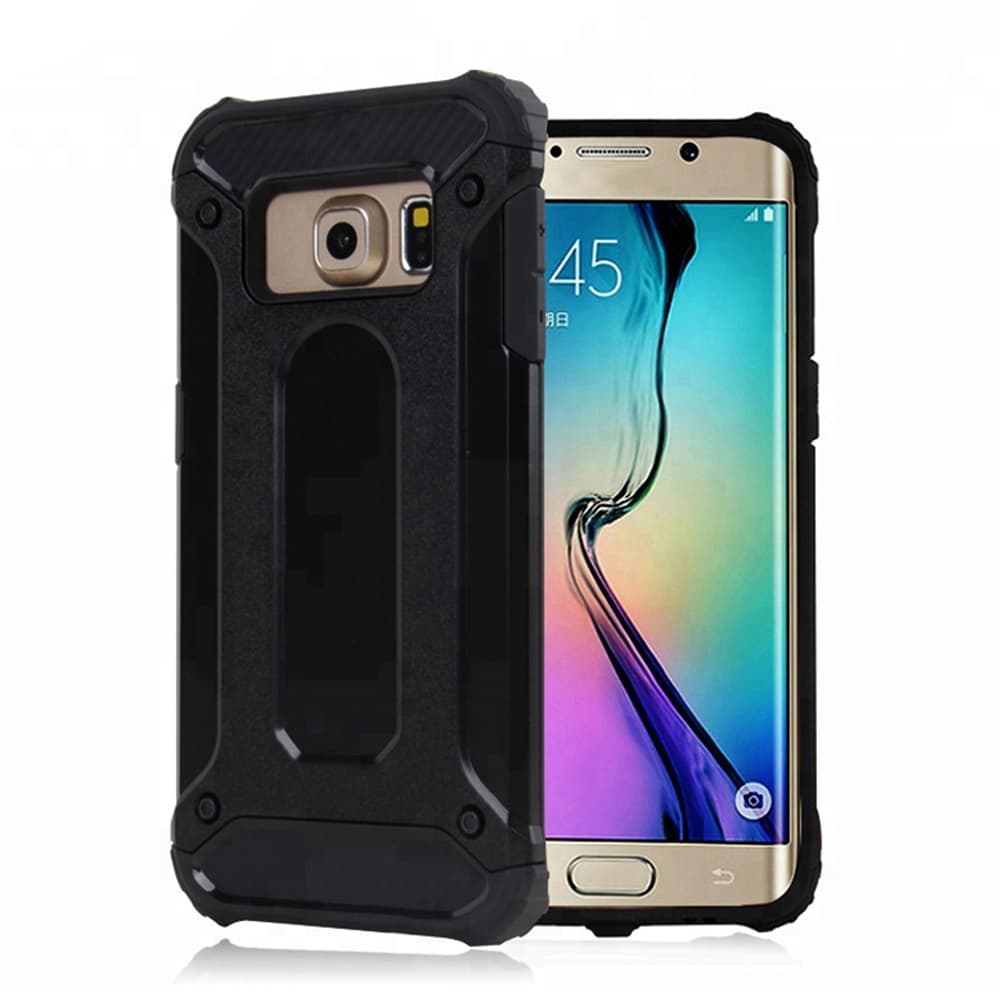 Techsuit Hybridní pouzdro Samsung Galaxy S6 G920 Black - náhled 1