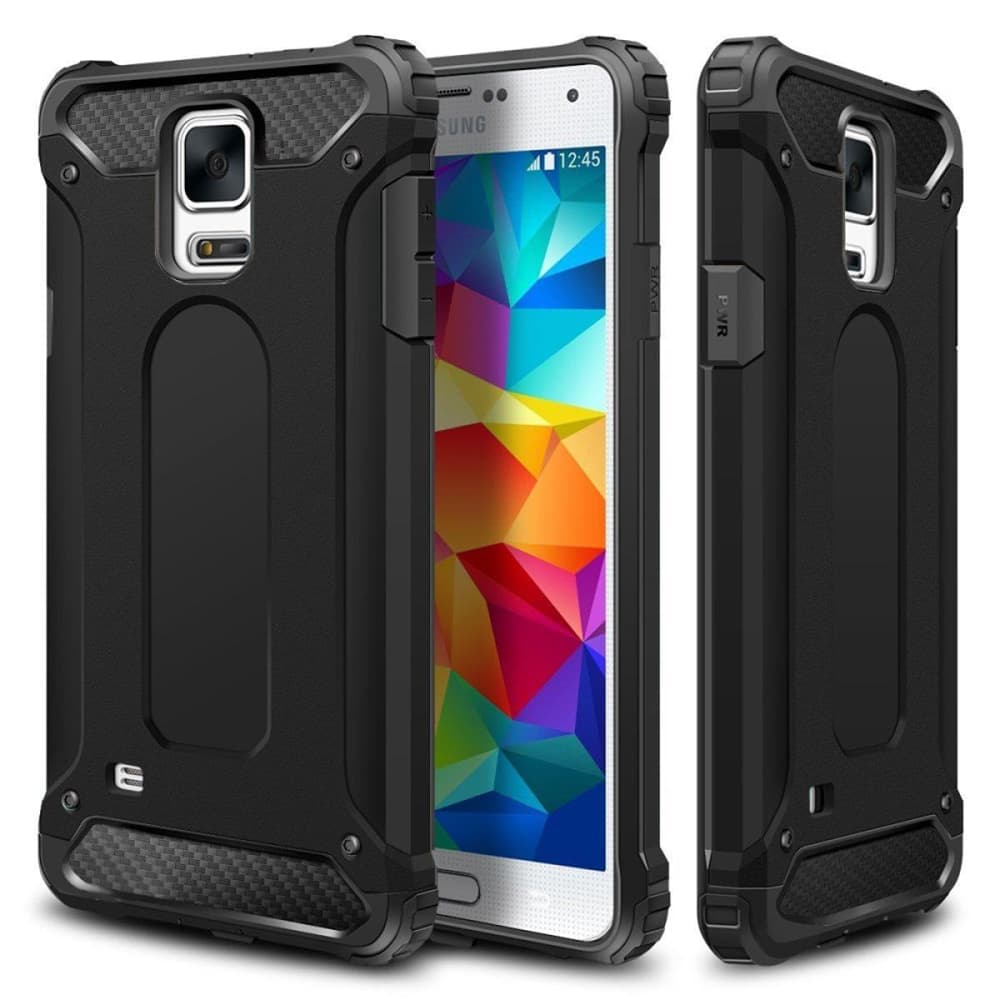 Techsuit Hybridní Ochrana Samsung Galaxy S5 G900 Black - náhled 1