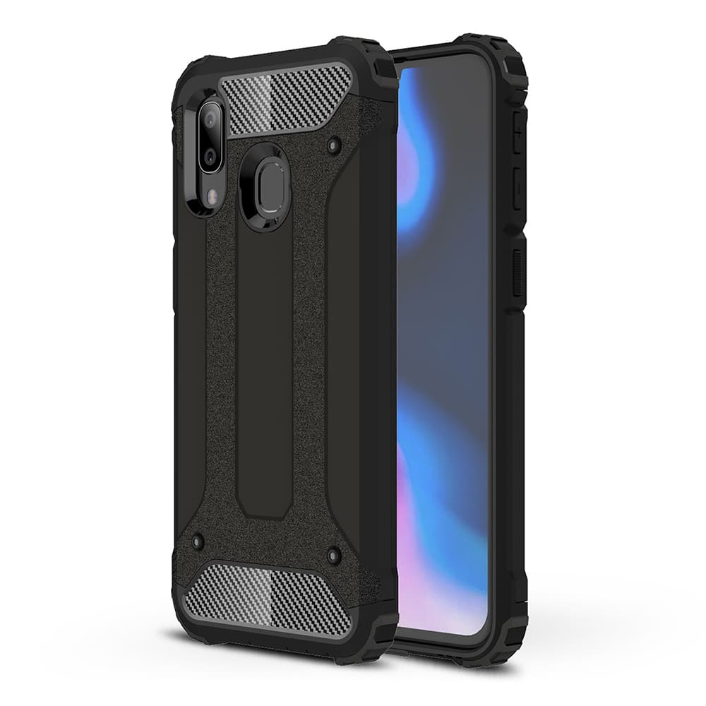 Techsuit Hybridní Ochrana Samsung Galaxy A40 Černá - náhled 1