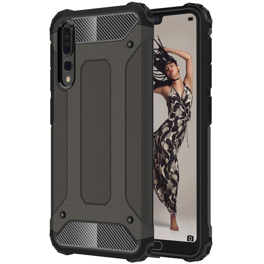 Techsuit Hybridní Ochrana Huawei P20 Pro Černá - náhled 1