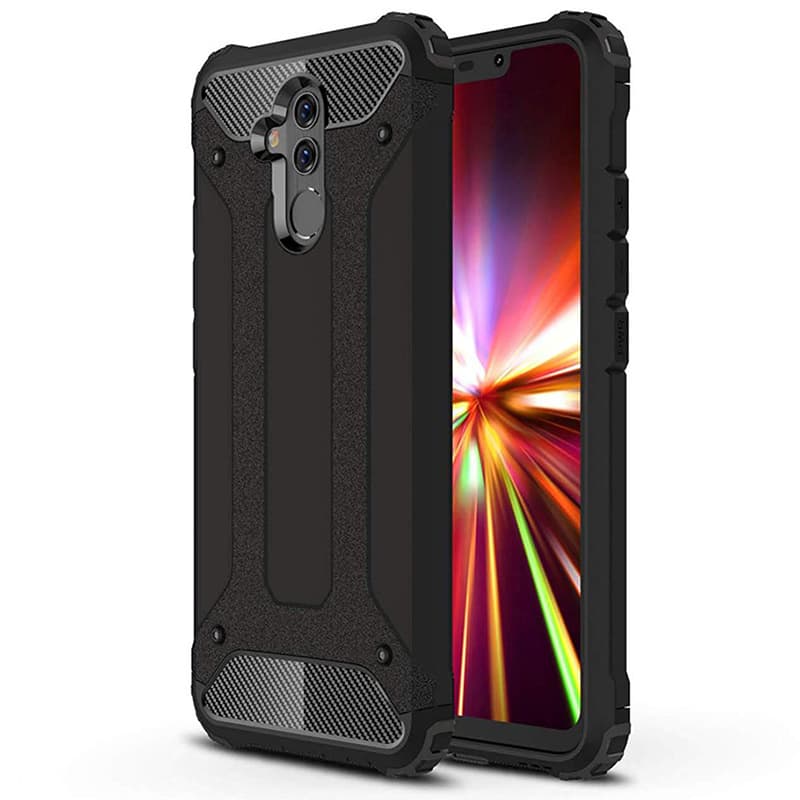 Techsuit Hybridní Pouzdro Huawei Mate 20 lite Černý - náhled 1