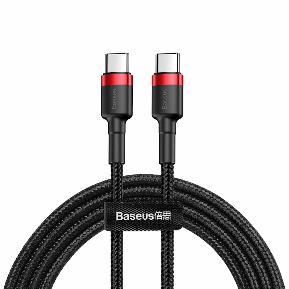 Baseus Kabel Cafule Type-C Type-C 60W 1m červeno-černý - náhled 1