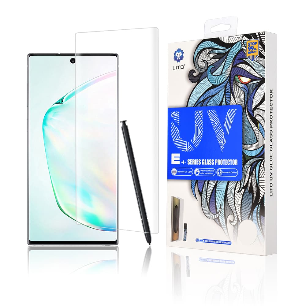 Lito 3D UV Sklo Samsung Galaxy Note 10 Plus 4G 5G Průhledné - náhled 1