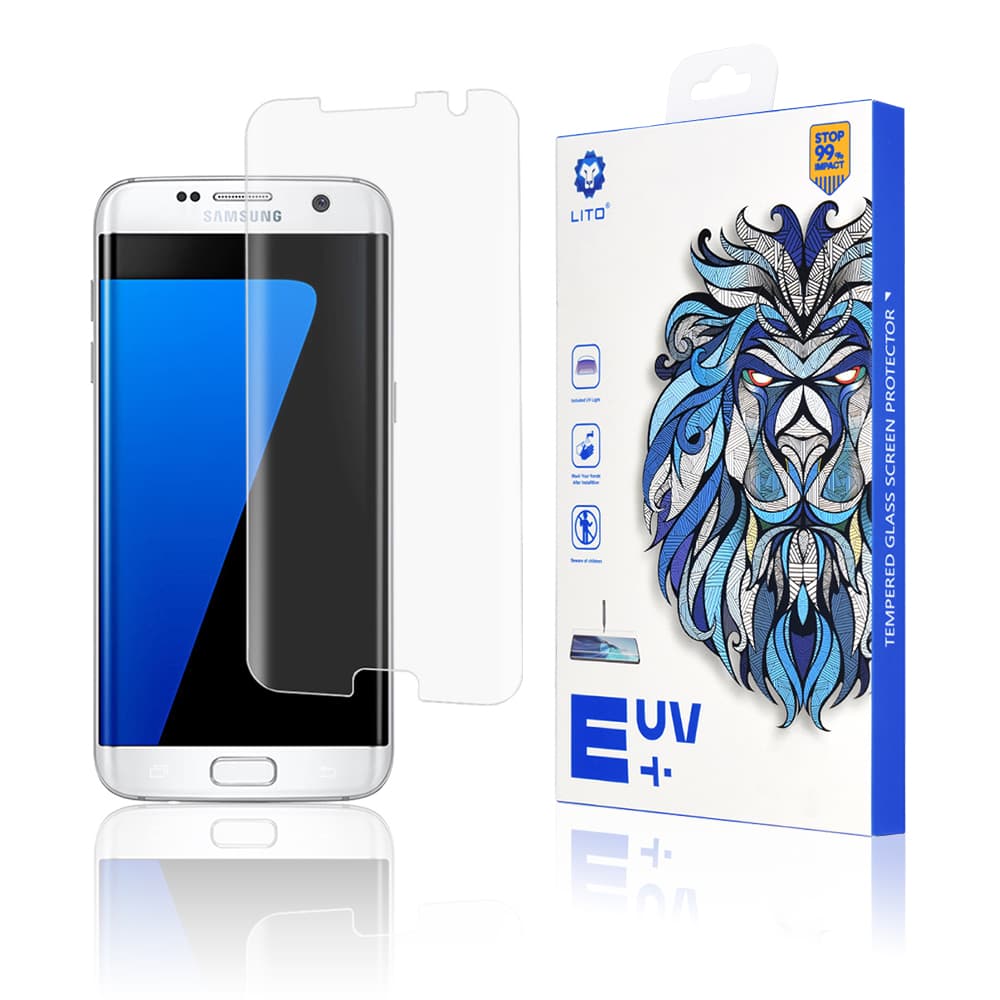Lito 3D UV Sklo Samsung Galaxy S7 Edge Průhledné - náhled 1