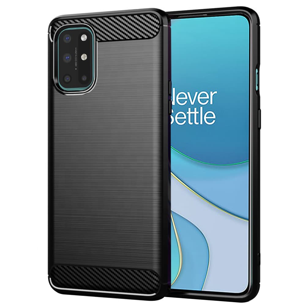 TechSuit Carbon Silicone OnePlus 8T Černá - náhled 1