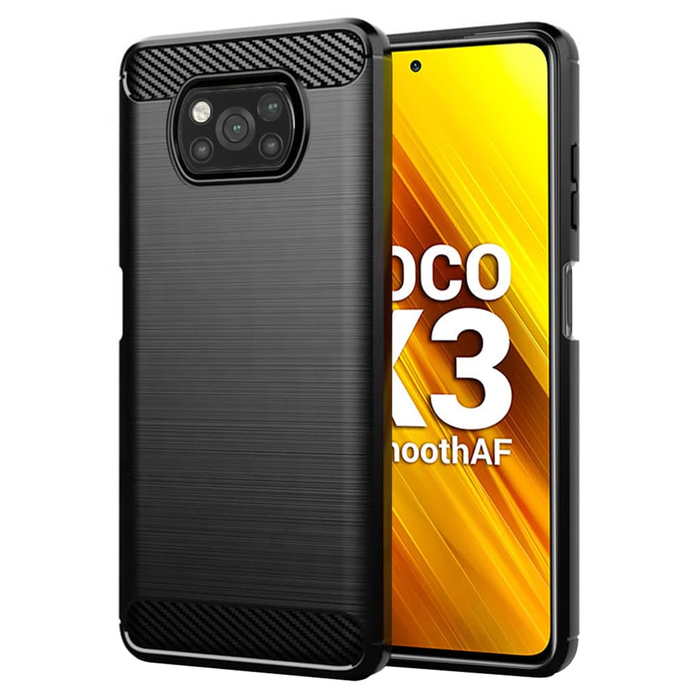 TechSuit Karbon Silikon Xiaomi Poco X3 NFC Pro Černý - náhled 1