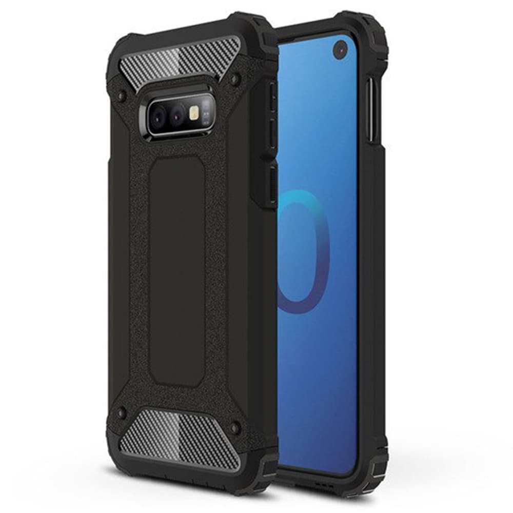 Techsuit Hybridní brnění Samsung Galaxy S10e Černá - náhled 1