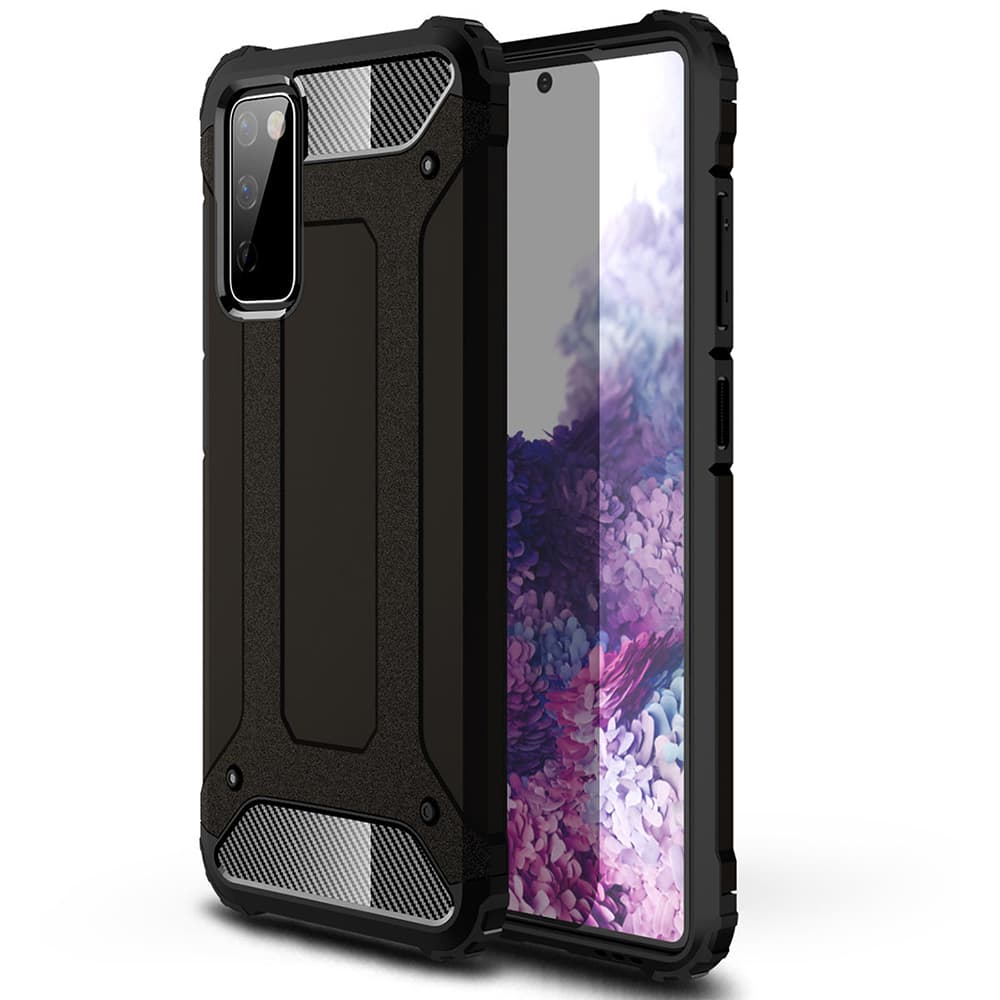 Techsuit Hybridní kryt Samsung Galaxy S20 FE 4G S20 FE 5G Černá - náhled 1