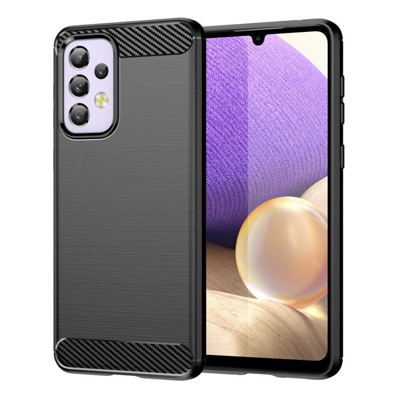 Techsuit Karbon Silikon Samsung Galaxy A32 5G Černá - náhled 1