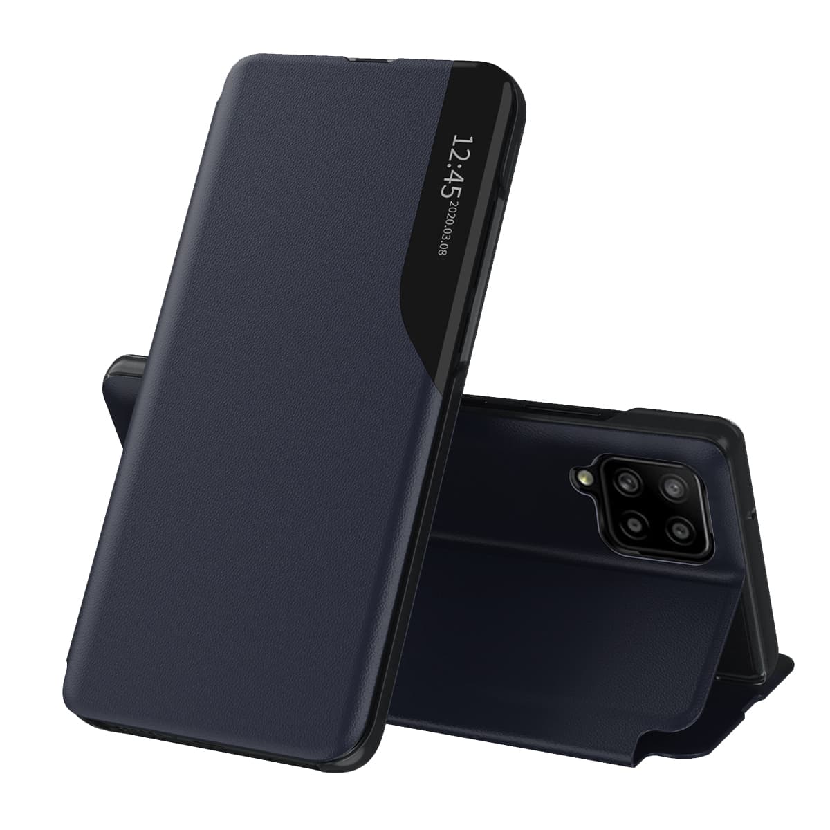 Techsuit eFold Series Samsung Galaxy A12 A12 Nacho Tmavě modrá - náhled 1