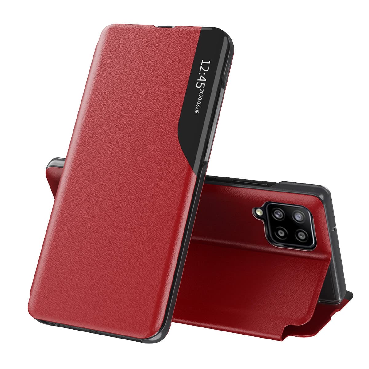 Techsuit eFold řada Samsung Galaxy A12 A12 Nacho červený - náhled 1