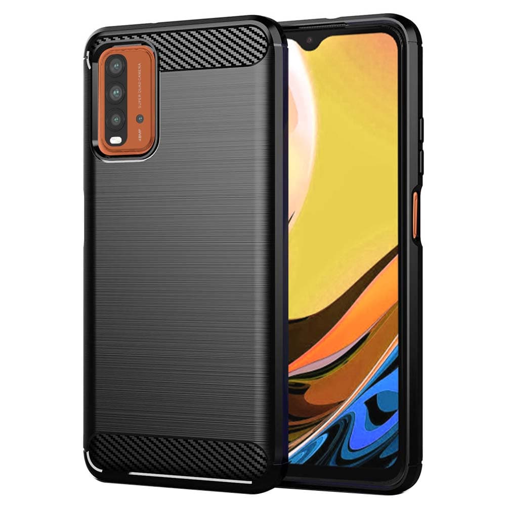 Techsuit Karbon Silikon Xiaomi Redmi 9T Redmi 9 Power Černý - náhled 1