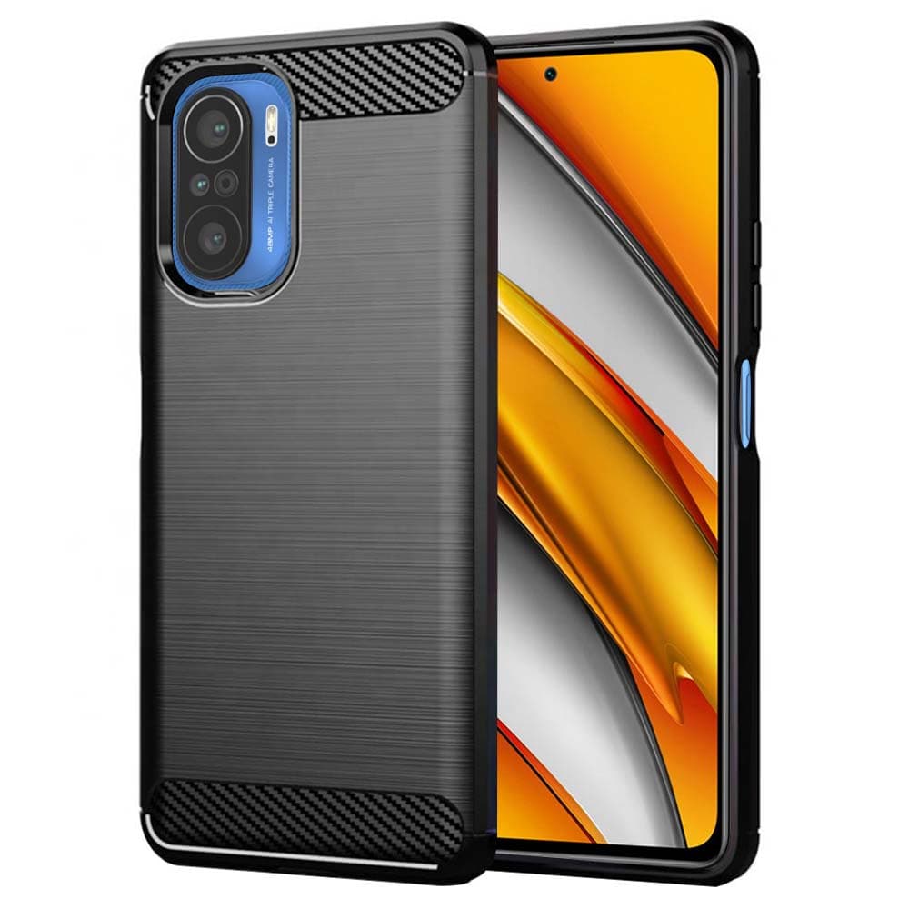 Techsuit Karbon Silikon Xiaomi Mi 11i Poco F3 Černý - náhled 1