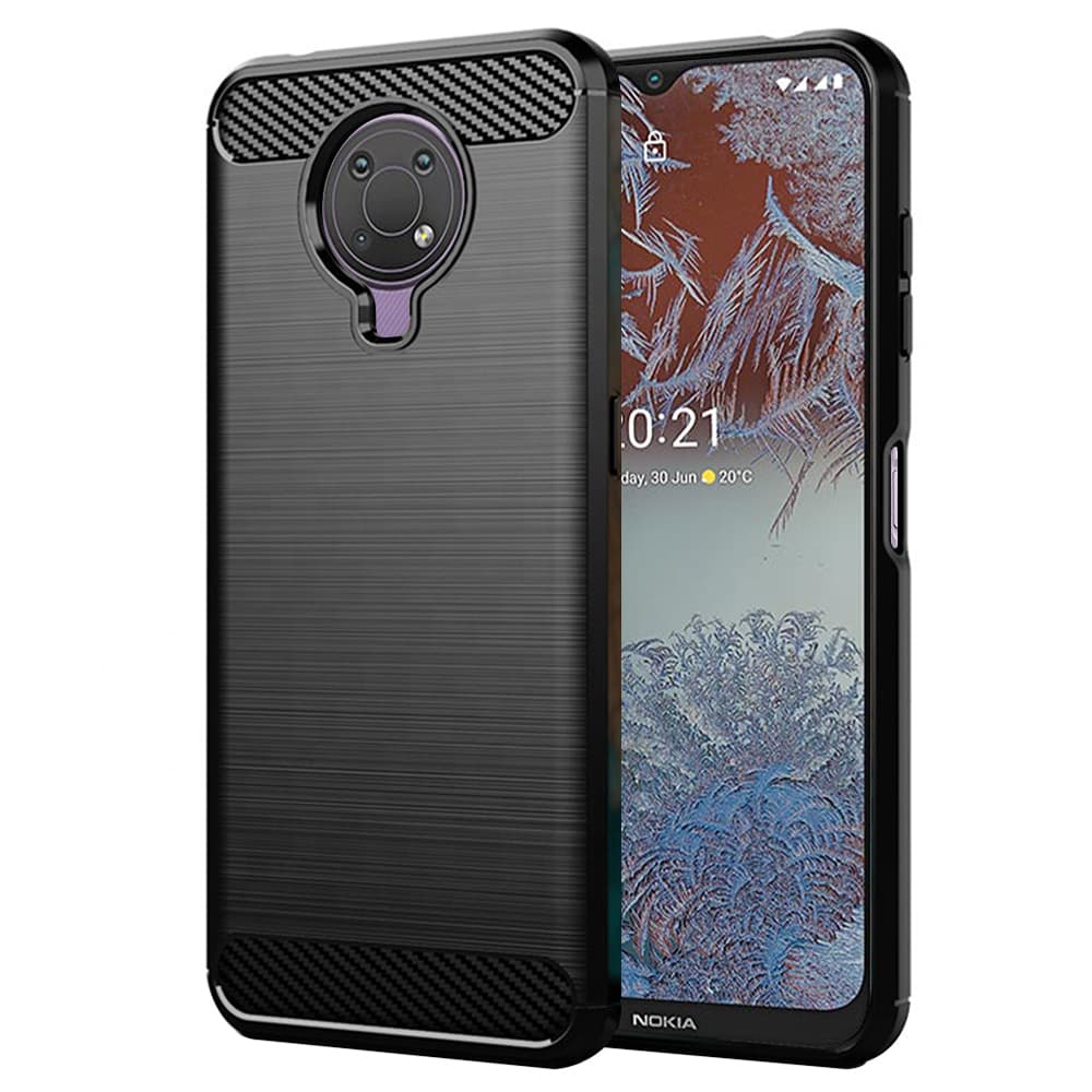 Techsuit Karbon Silikon Nokia G10 G20 Černá - náhled 1
