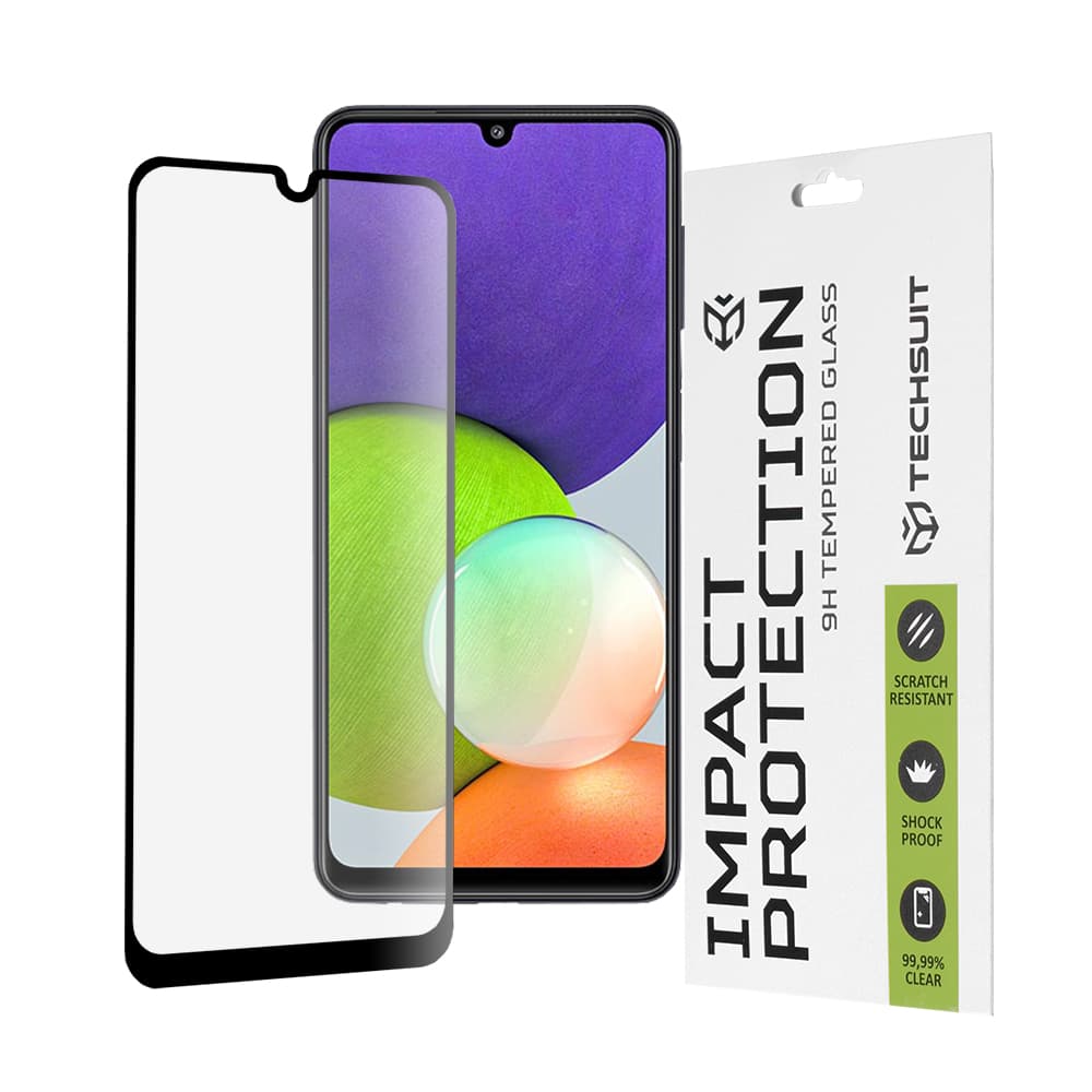 Techsuit 111D Celolepicí sklo Samsung Galaxy A22 4G M22 4G Black - náhled 1