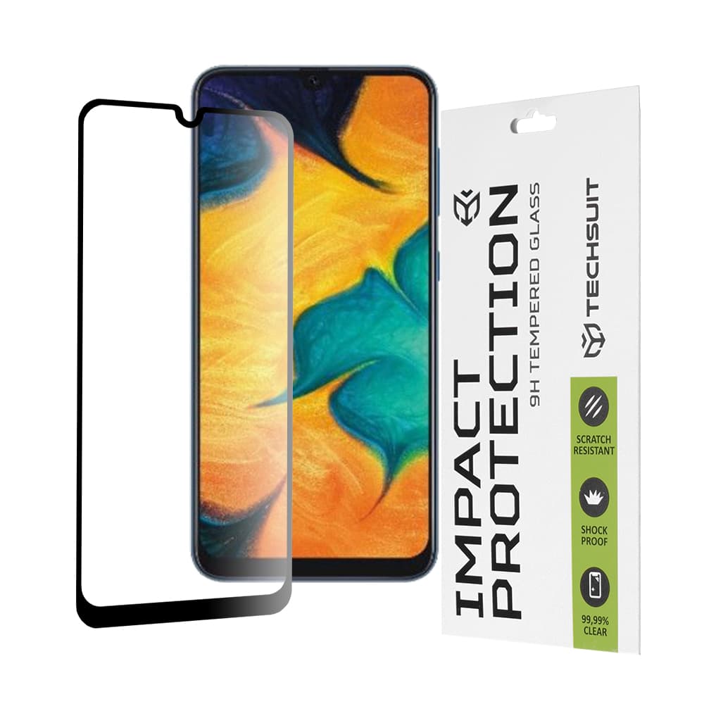 Techsuit 111D Celoplošné Lepené Sklo Samsung Galaxy A M Černé - náhled 1