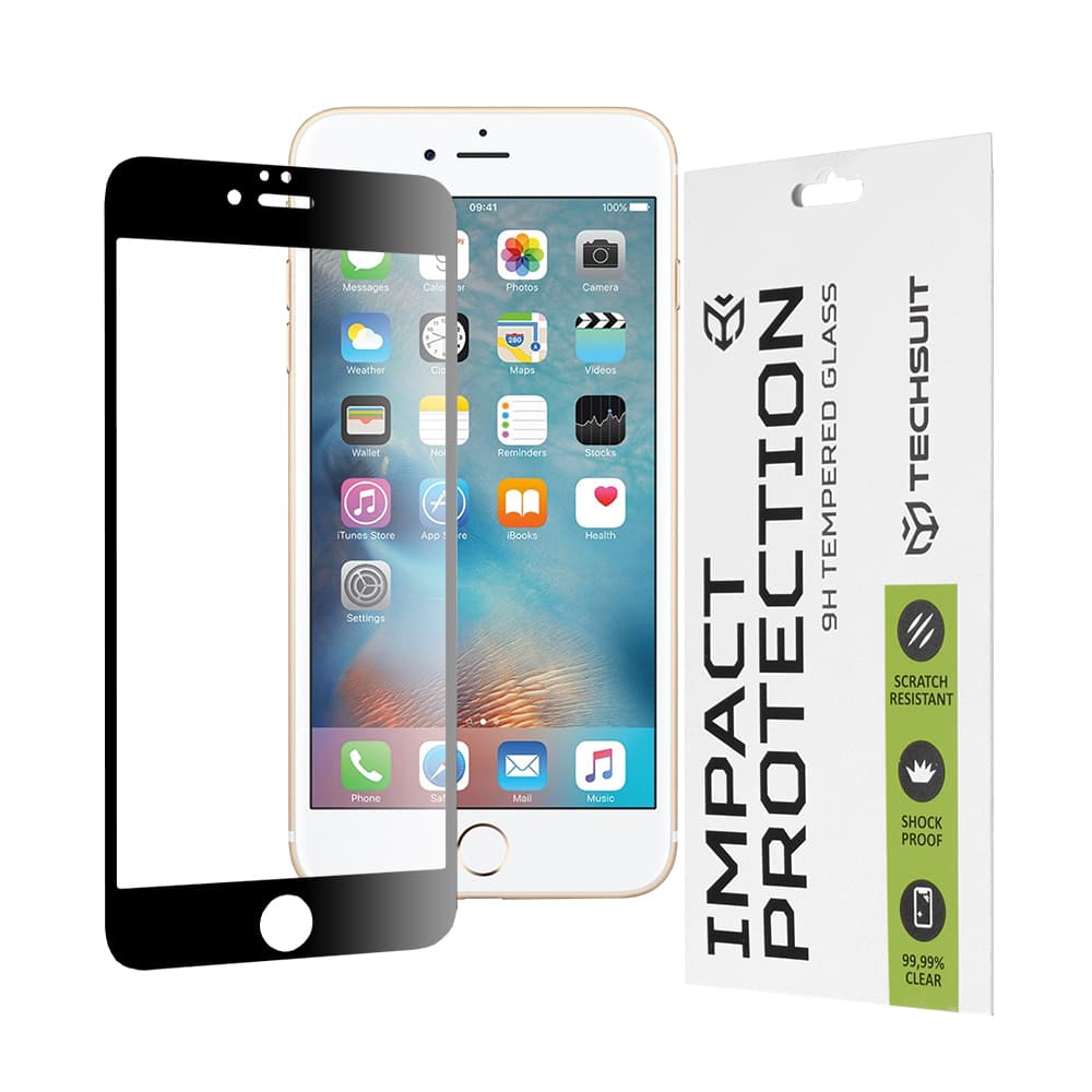 Techsuit 111D Celoplošné sklo iPhone 6 Plus 6s Černé - náhled 1