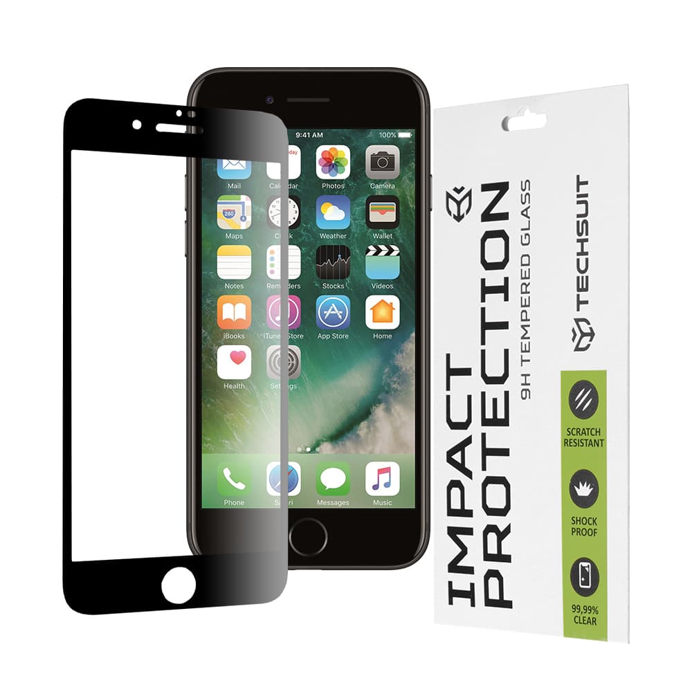 Techsuit 111D Celoplošné sklo iPhone 7 Plus iPhone 8 Plus Černé - náhled 1