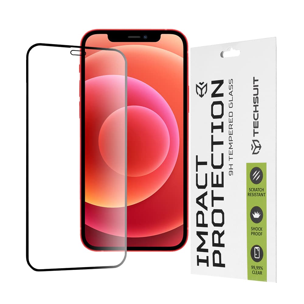 Techsuit 111D Full Cover Full Glue Glass iPhone 12 mini Černá - náhled 1