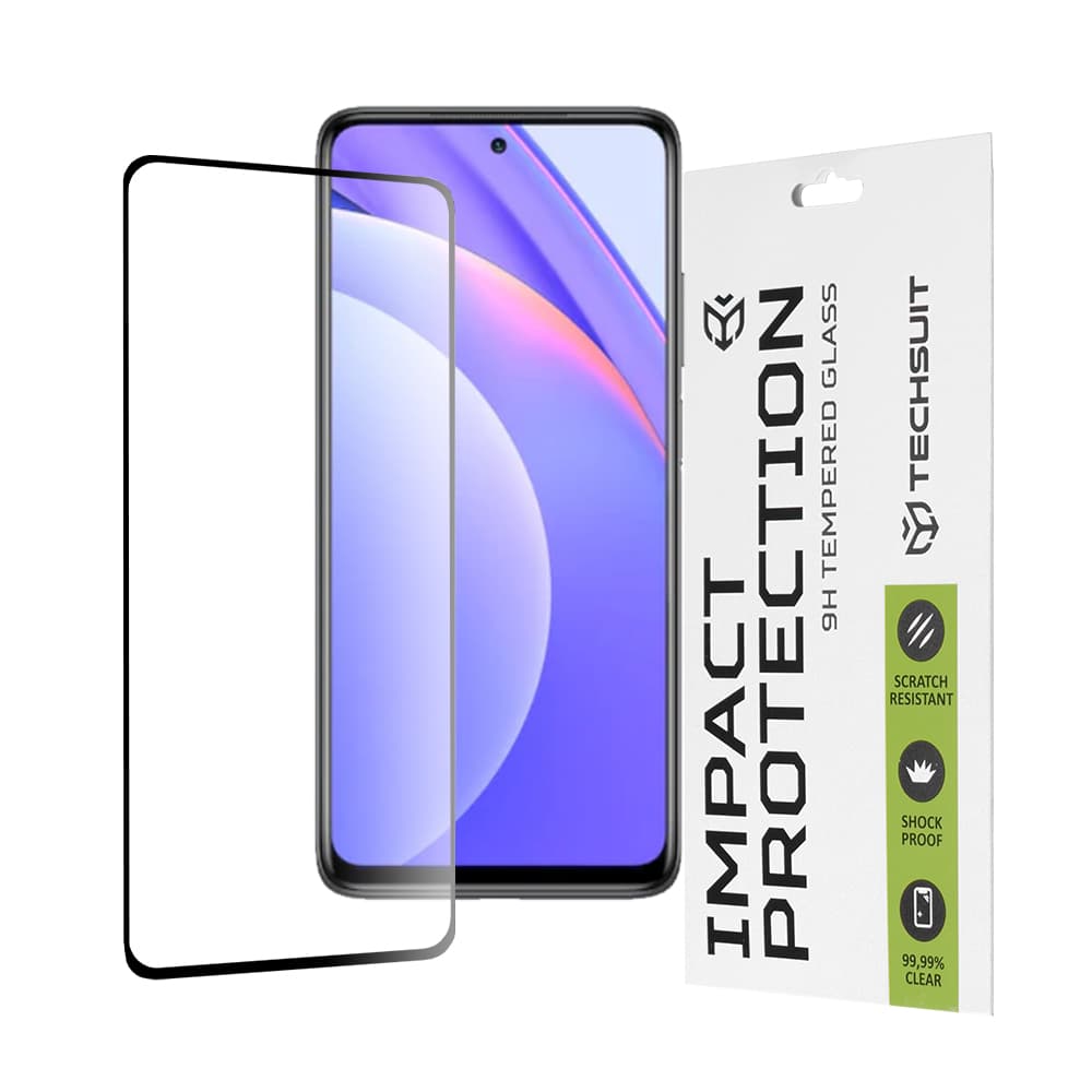 Techsuit 111D Celoplošné sklo Xiaomi Mi 10T Lite 5G Black - náhled 1